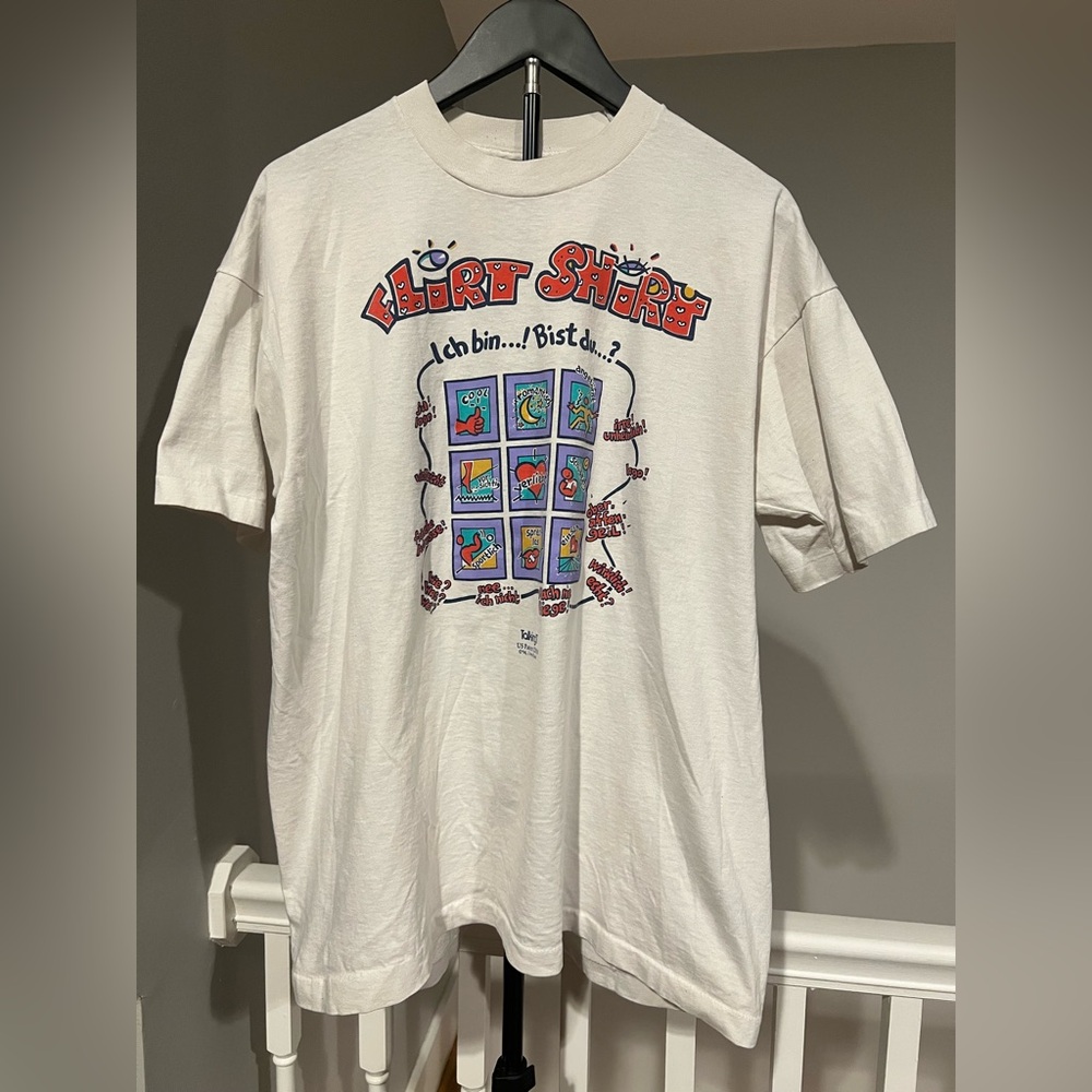 ‘Flirt’ White Tee Shirt